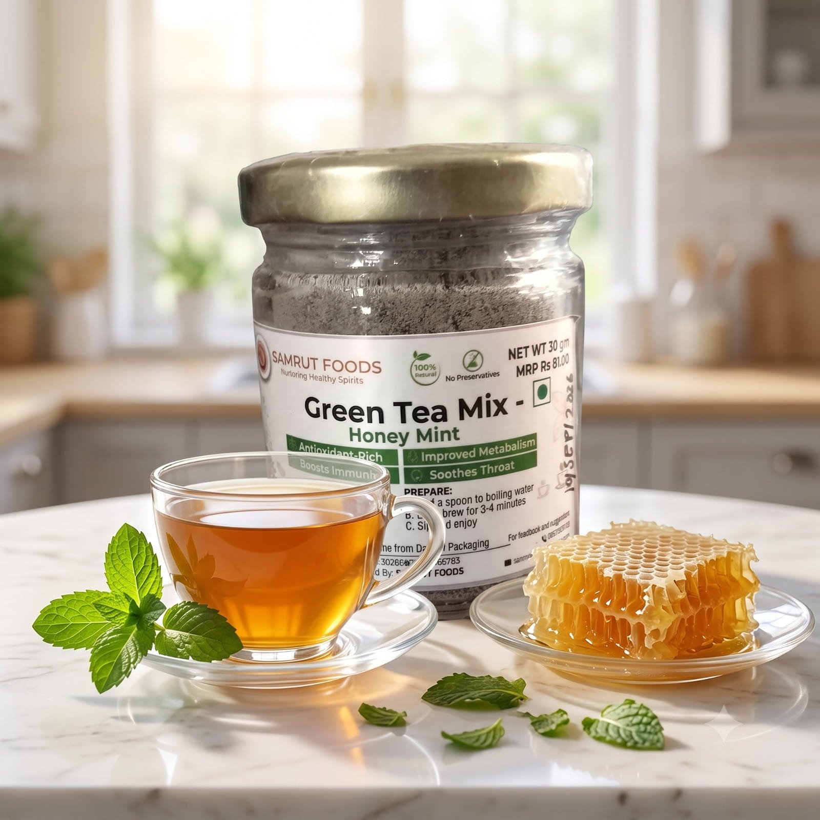 Green Tea Honey Mint